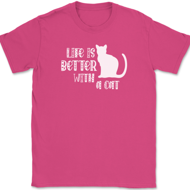 Life Is Better With A Cat T-Shirt Mens Tee - Image 9