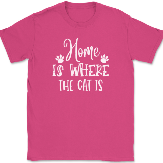 Home Is Where The Cat Is T-Shirt Mens Tee - Image 9