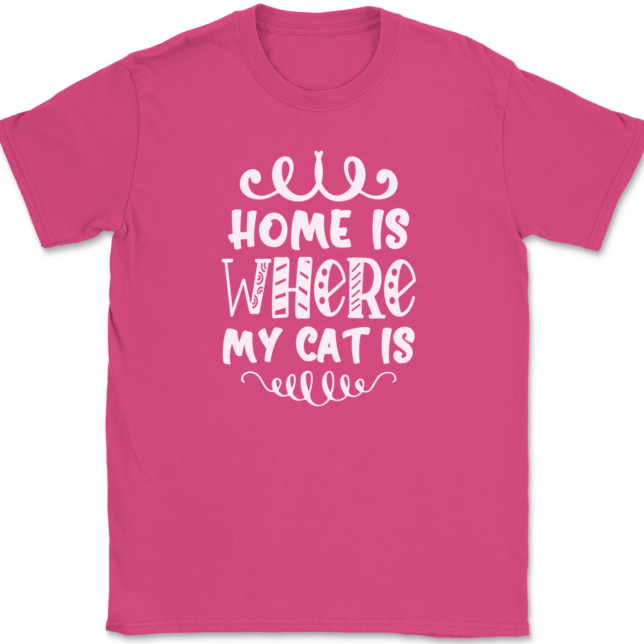 Home Is Where My Cat Is T-Shirt Mens Tee - Image 9