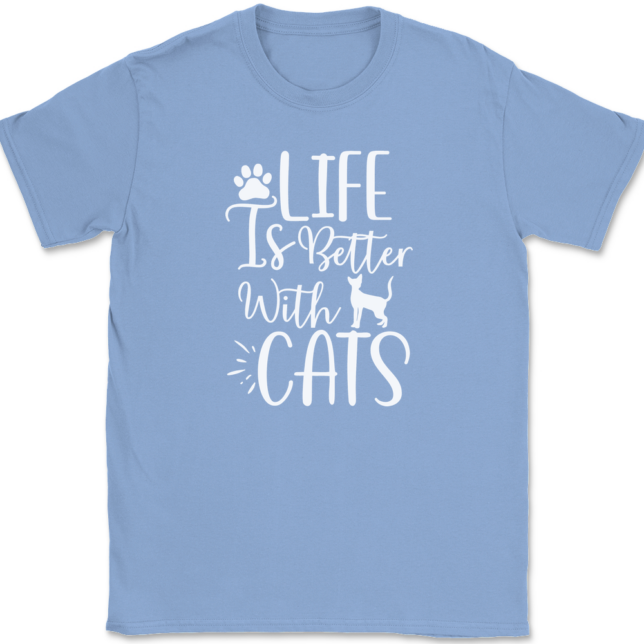 Life Is Better With Cats T-Shirt Mens Tee - Image 10