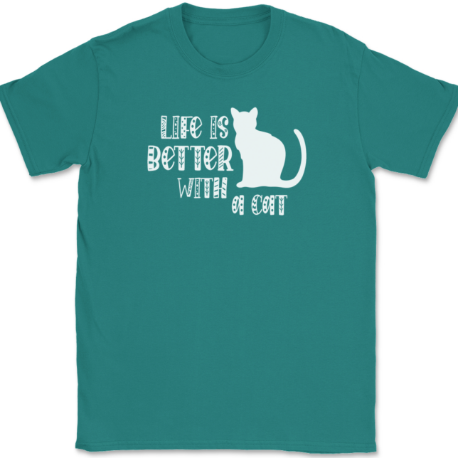 Life Is Better With A Cat T-Shirt Mens Tee - Image 11