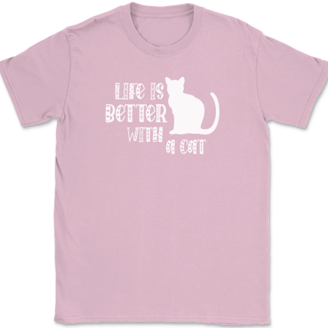 Life Is Better With A Cat T-Shirt Mens Tee - Image 12