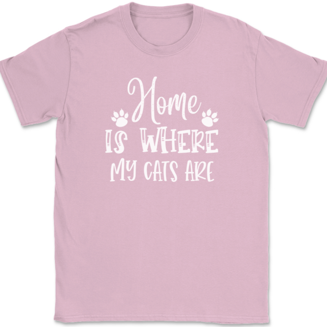 Home Is Where My Cats Are T-Shirt Mens Tee - Image 12