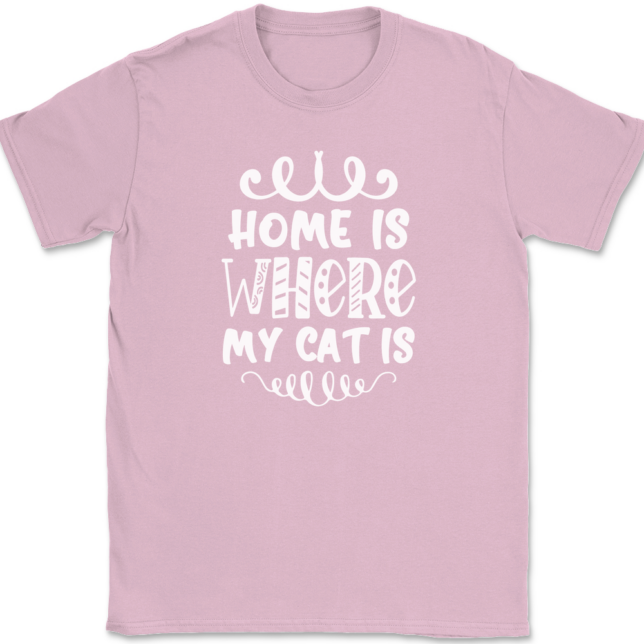 Home Is Where My Cat Is T-Shirt Mens Tee - Image 12