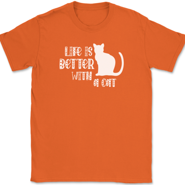 Life Is Better With A Cat T-Shirt Mens Tee - Image 13