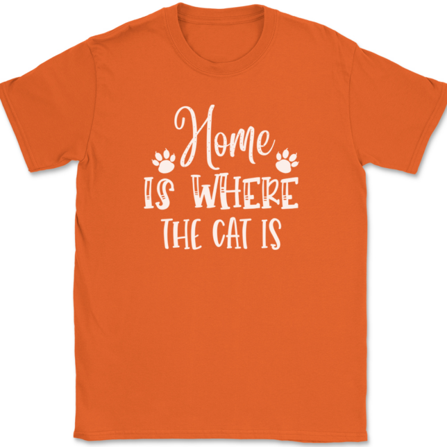 Home Is Where The Cat Is T-Shirt Mens Tee - Image 13