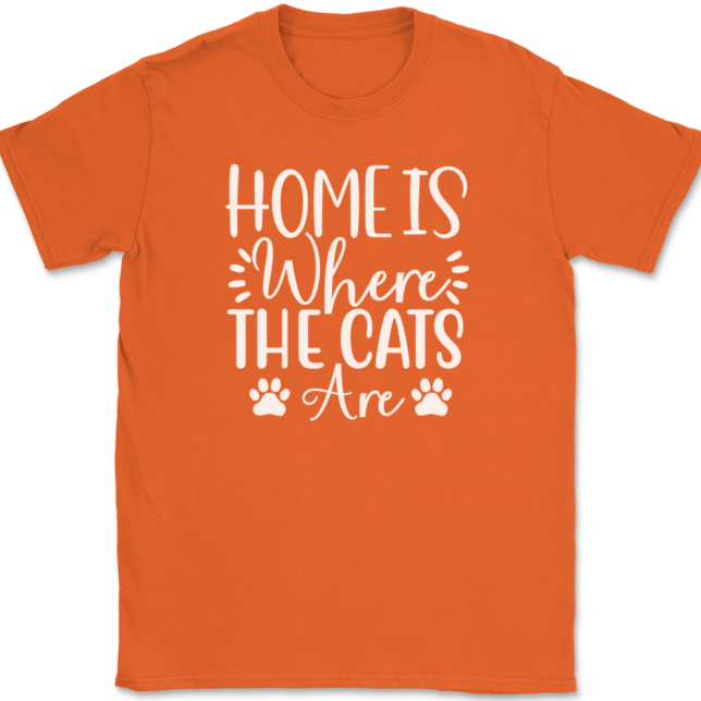 Home Is Where The Cats Are T-Shirt Mens Tee - Image 13