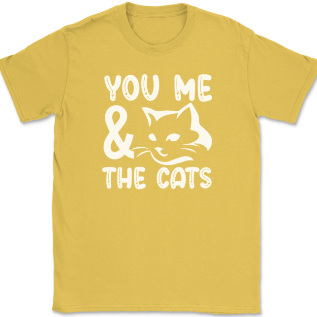 You Me and the Cats T-Shirt Mens Tee - Image 14