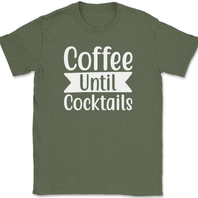 Coffee Until Cocktails T-Shirt Mens Tee - Image 15