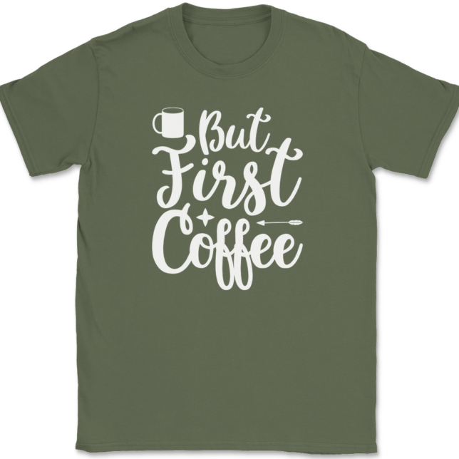 But First Coffee T-Shirt Mens Tee - Image 15