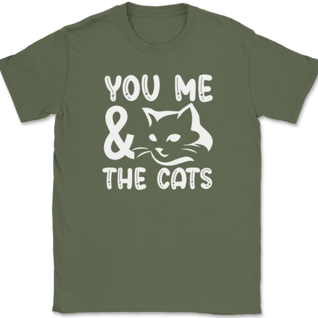 You Me and the Cats T-Shirt Mens Tee - Image 15