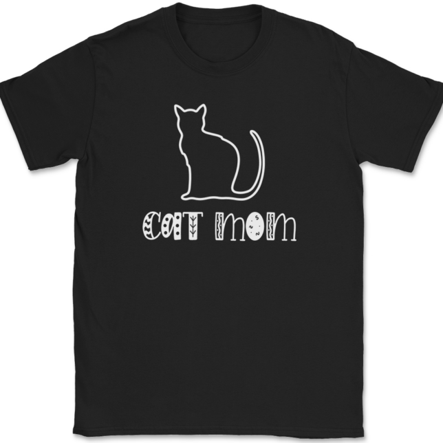 Cat Mom T-Shirt Mens Tee