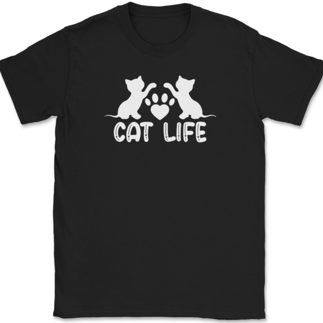 Cat Life T-Shirt Mens Tee