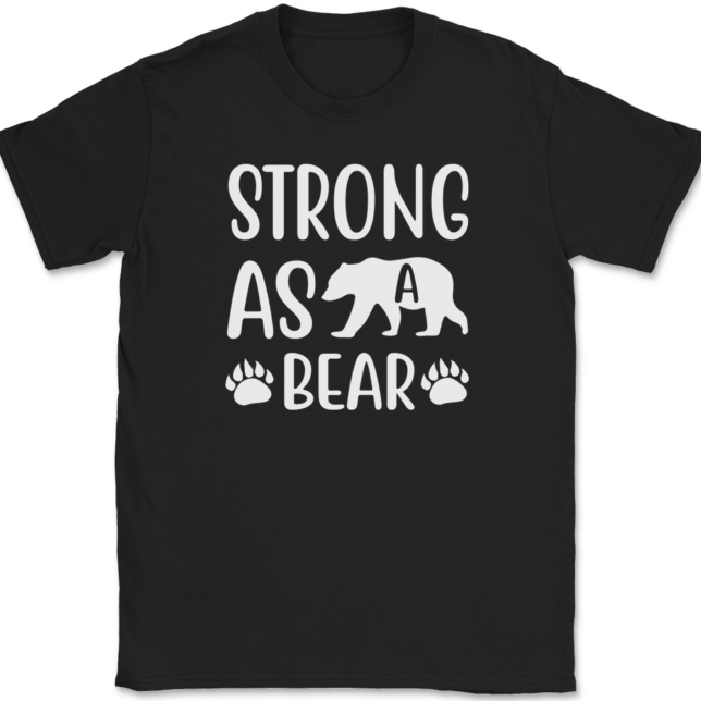 Strong As A Bear T-Shirt Mens Tee