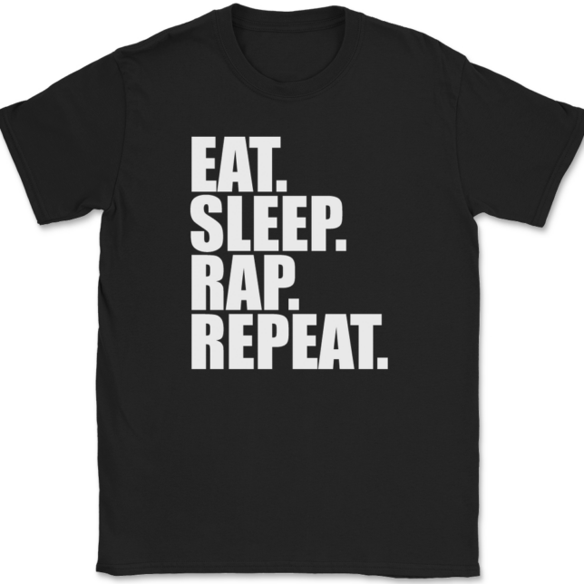 Eat Sleep Rap Repeat T-Shirt Mens Tee