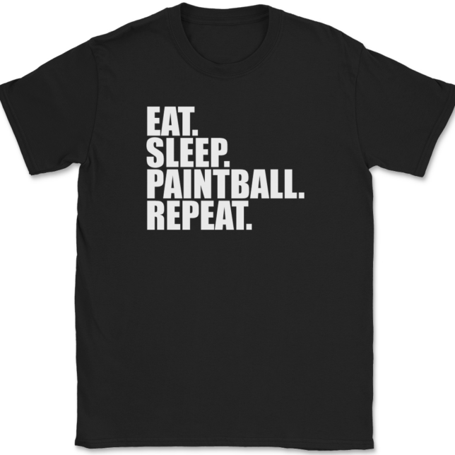 Eat Sleep Paintball Repeat T-Shirt Mens Tee