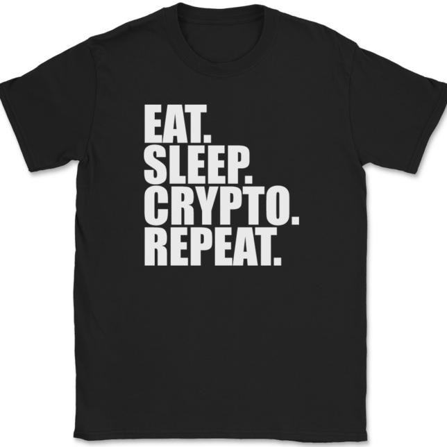 Eat Sleep Crypto Repeat T-Shirt Mens Tee