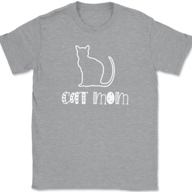 Cat Mom T-Shirt Mens Tee - Image 2