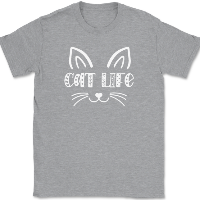 Cat Life T-Shirt Mens Tee - Image 2