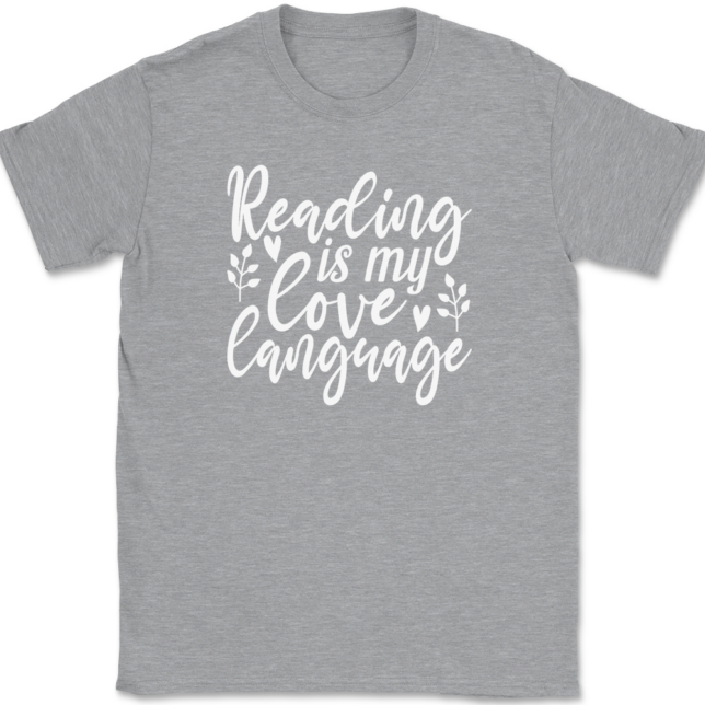 Reading is My Love Language T-Shirt Mens Tee - Image 2