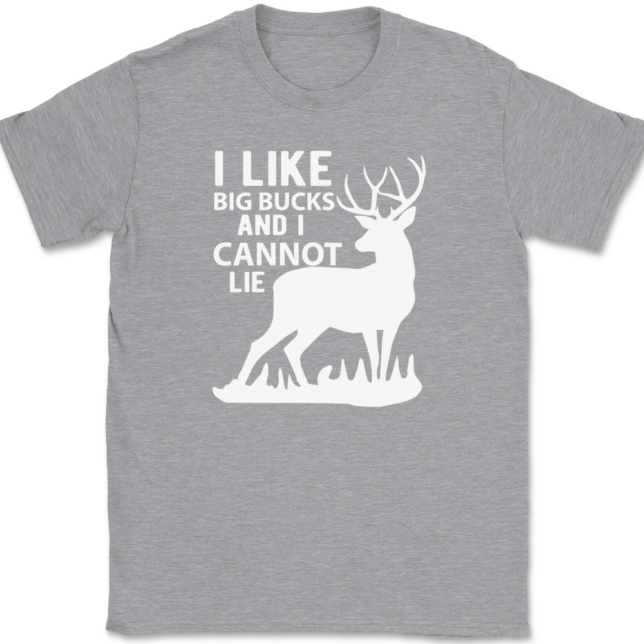 I Like Big Bucks and I Cannot Lie T-Shirt Mens Tee - Image 2