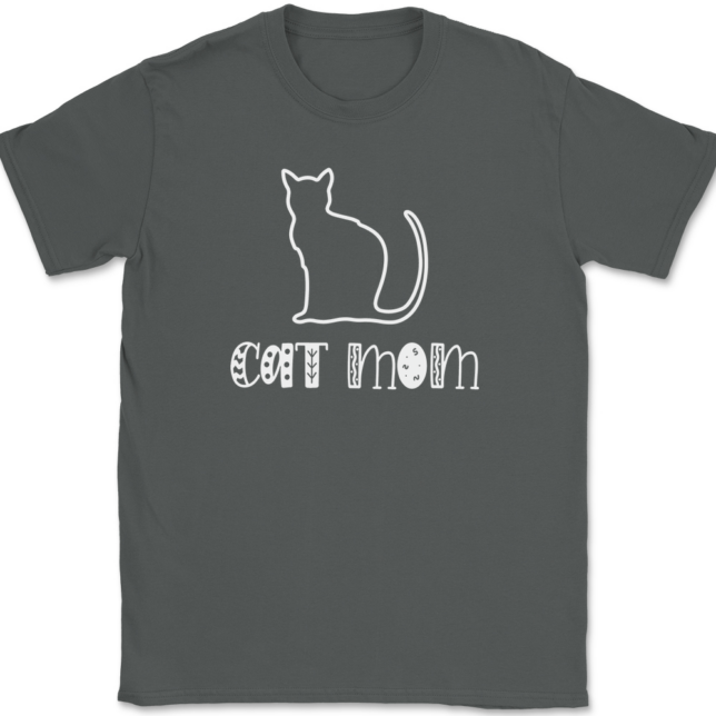 Cat Mom T-Shirt Mens Tee - Image 3