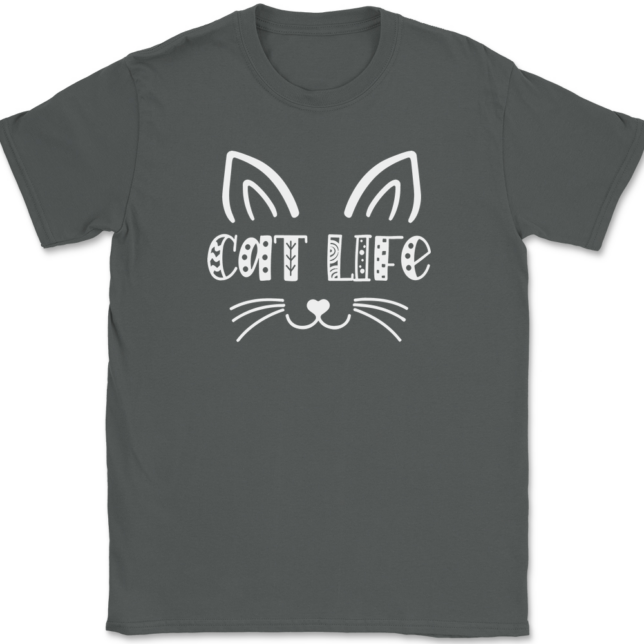 Cat Life T-Shirt Mens Tee - Image 3