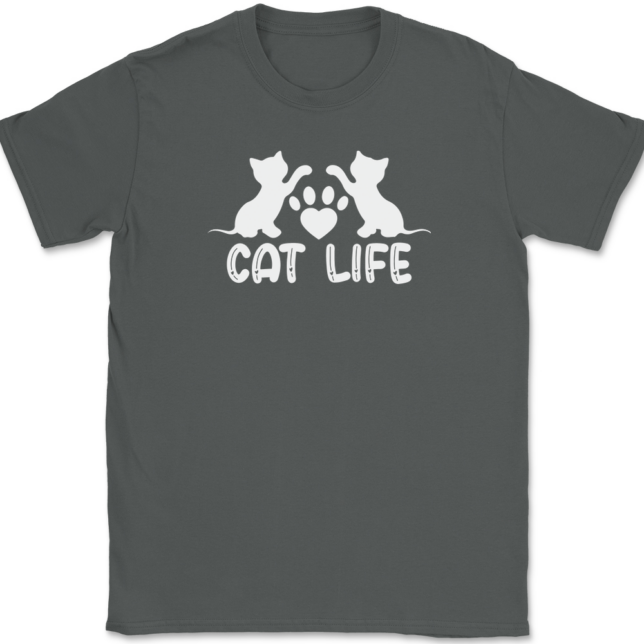 Cat Life T-Shirt Mens Tee - Image 3