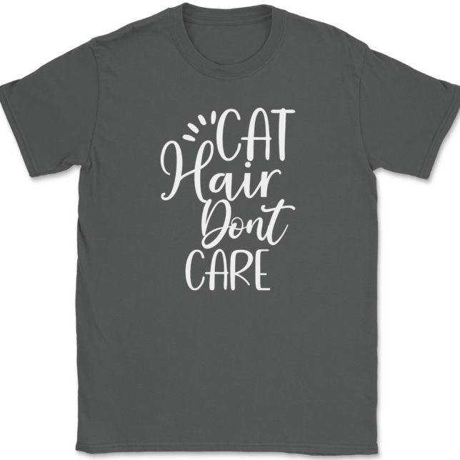 Cat Hair Don't Care T-Shirt Mens Tee - Image 3