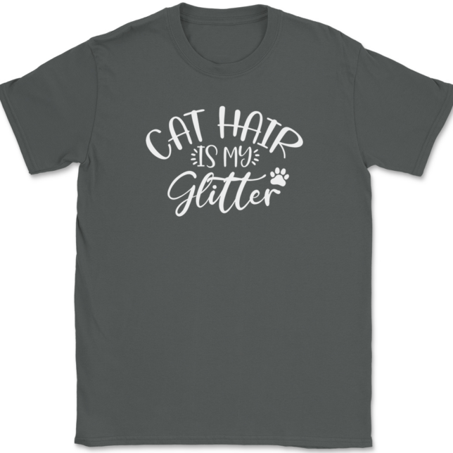 Cat Hair Is My Glitter T-Shirt Mens Tee - Image 3