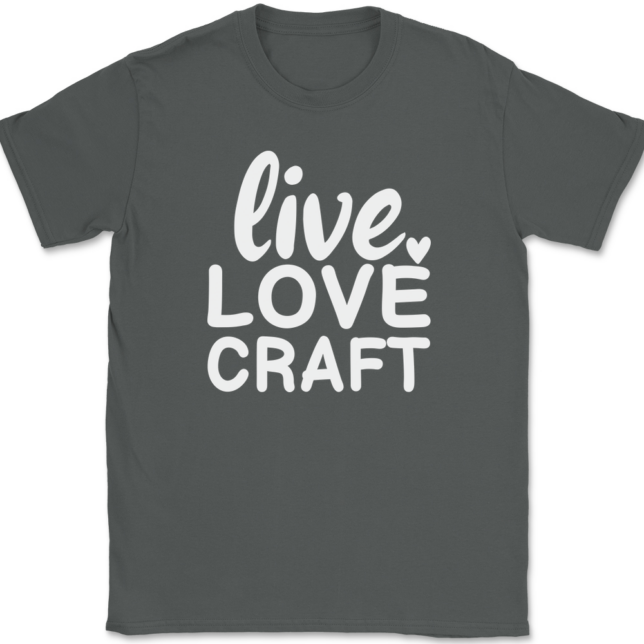 Live Love Craft T-Shirt Mens Tee - Image 3