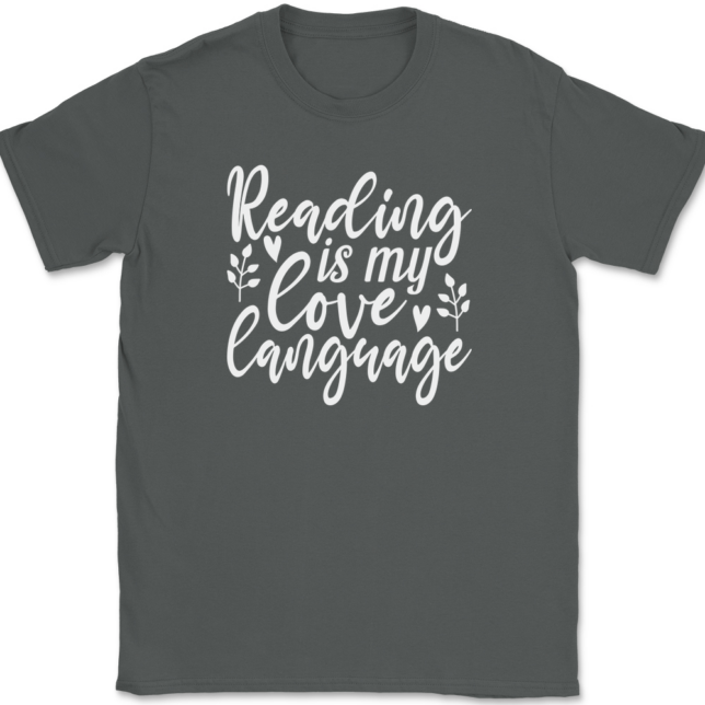 Reading is My Love Language T-Shirt Mens Tee - Image 3