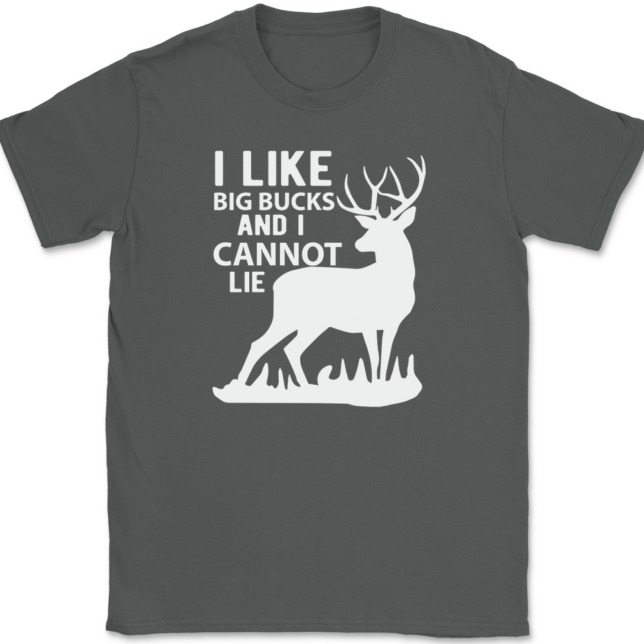 I Like Big Bucks and I Cannot Lie T-Shirt Mens Tee - Image 3