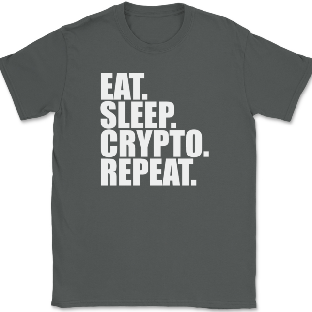 Eat Sleep Crypto Repeat T-Shirt Mens Tee - Image 3