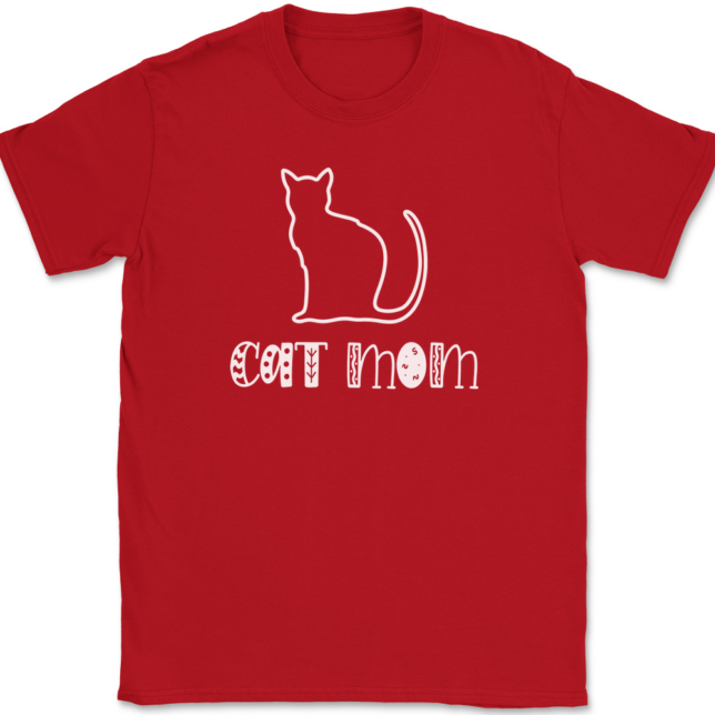 Cat Mom T-Shirt Mens Tee - Image 4