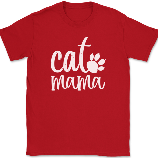 Cat Mama T-Shirt Mens Tee - Image 4