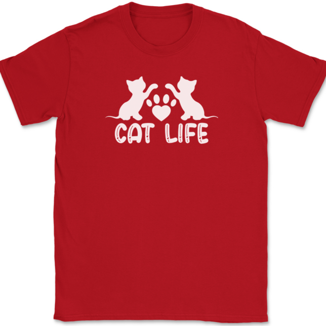 Cat Life T-Shirt Mens Tee - Image 4