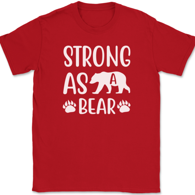 Strong As A Bear T-Shirt Mens Tee - Image 4