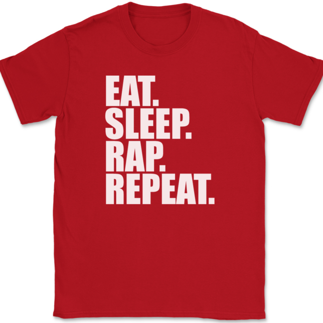 Eat Sleep Rap Repeat T-Shirt Mens Tee - Image 4