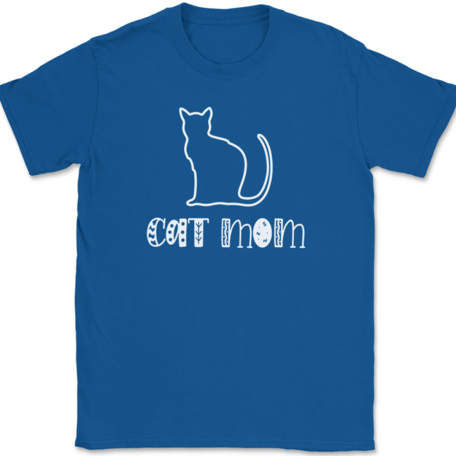 Cat Mom T-Shirt Mens Tee - Image 5