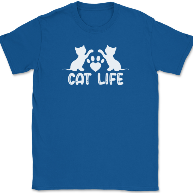 Cat Life T-Shirt Mens Tee - Image 5