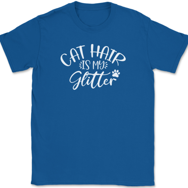 Cat Hair Is My Glitter T-Shirt Mens Tee - Image 5