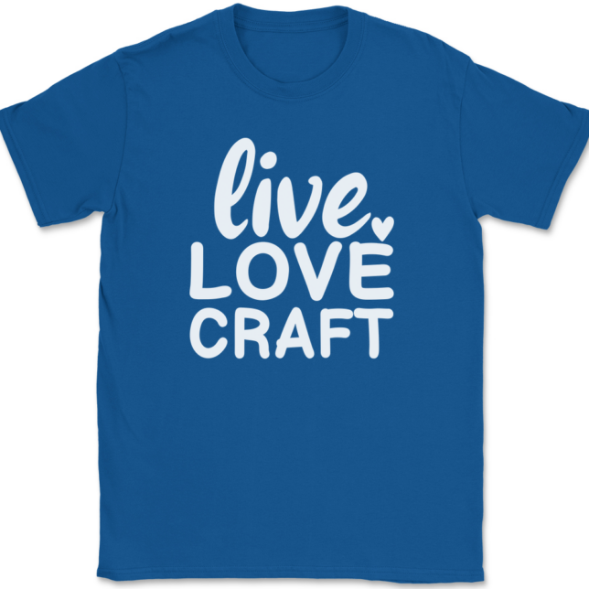 Live Love Craft T-Shirt Mens Tee - Image 5