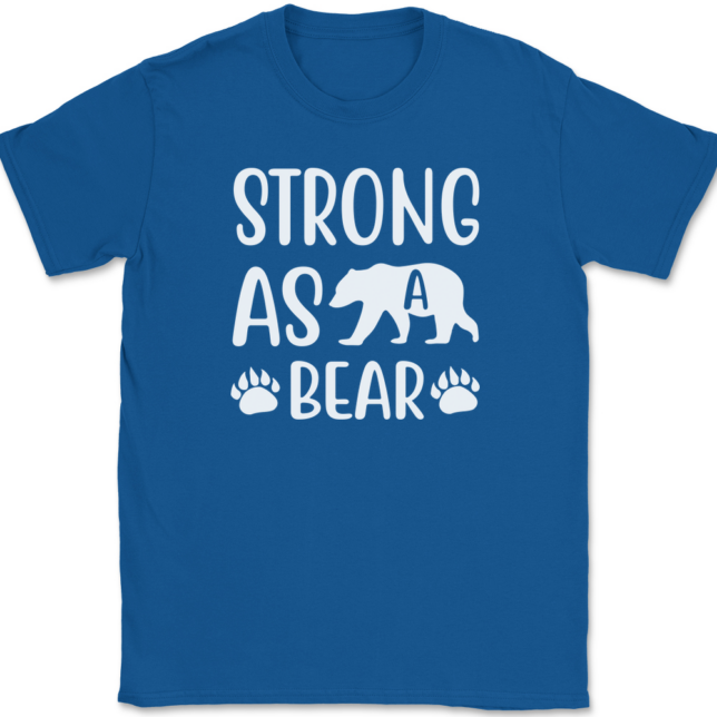 Strong As A Bear T-Shirt Mens Tee - Image 5