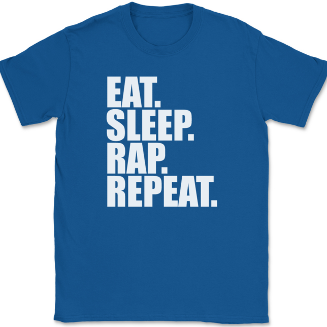 Eat Sleep Rap Repeat T-Shirt Mens Tee - Image 5