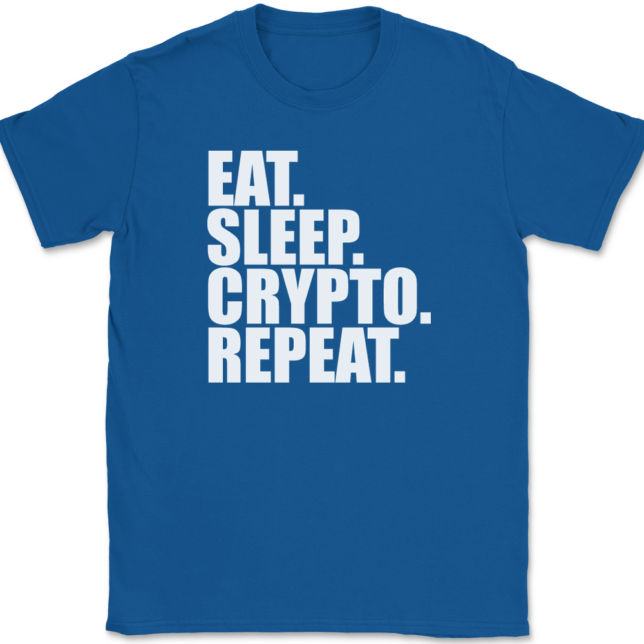 Eat Sleep Crypto Repeat T-Shirt Mens Tee - Image 5