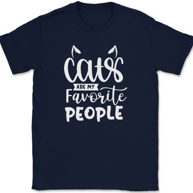 Cats Are My Favorite People T-Shirt Mens Tee - Image 6