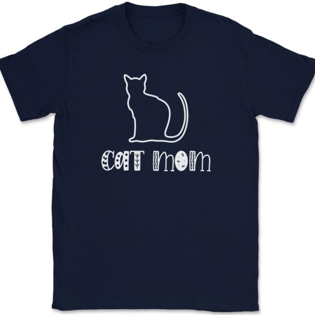 Cat Mom T-Shirt Mens Tee - Image 6