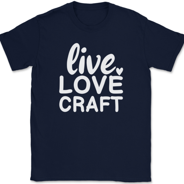 Live Love Craft T-Shirt Mens Tee - Image 6