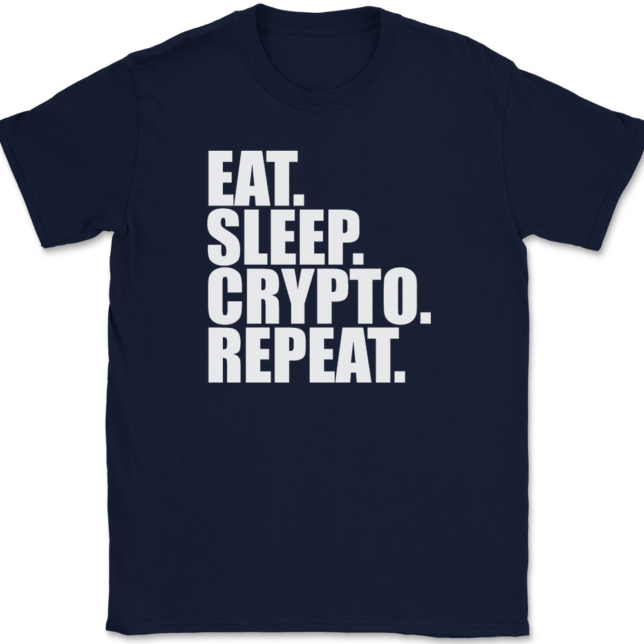 Eat Sleep Crypto Repeat T-Shirt Mens Tee - Image 6